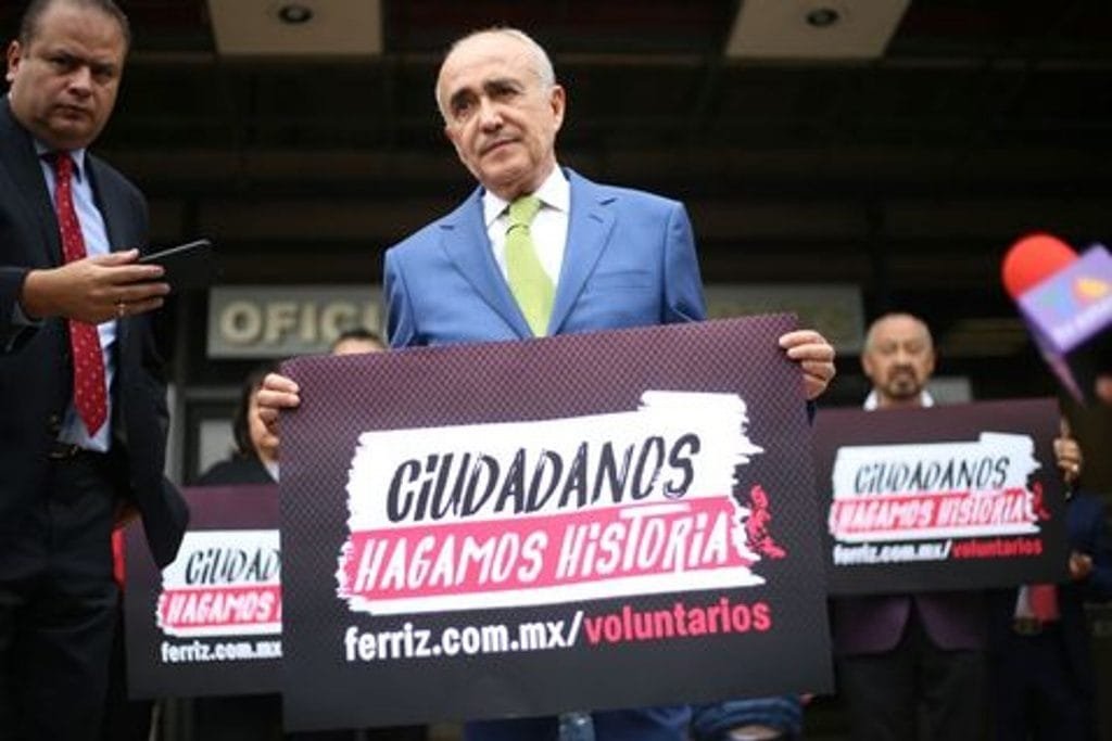 Ferriz de Con solicita al INE registro como candidato independiente