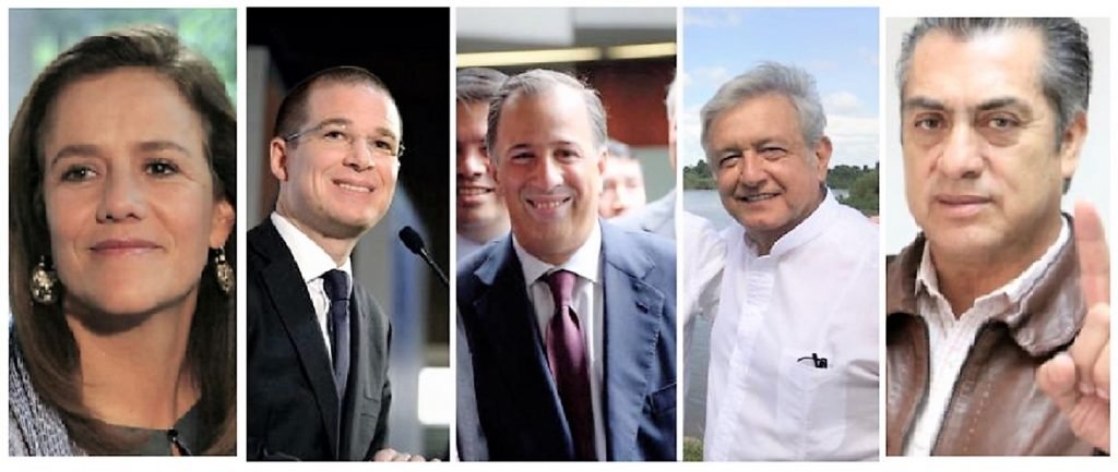 AMLO crece moderadamente, Anaya baja y Meade sube marginalmente