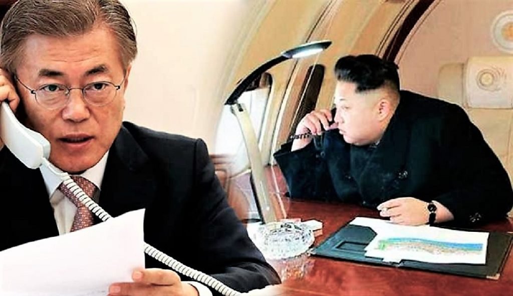 Inicia histórica conexión telefónica directa ente líderes de ambas Coreas