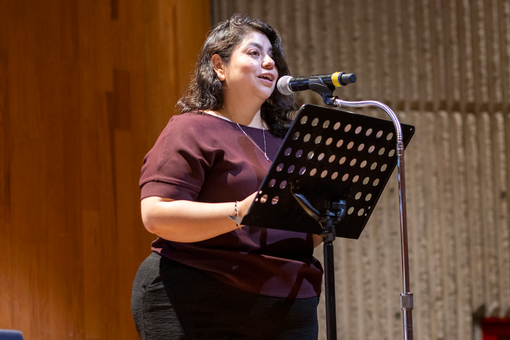 La directora ejecutiva del festival, Fernanda Becerril. Fotografía de Mario Valencia FICUNAM.